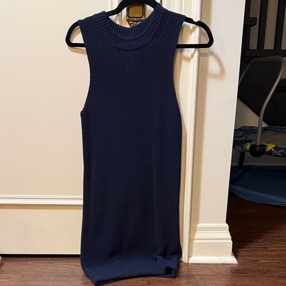 Brochu Walker Navy Sleeveless Dress